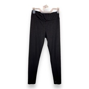 SMALL JUNIORS BLACK SNAKE PRINT LEGGINGS ANKLE STRETCH GOTH PULL ON